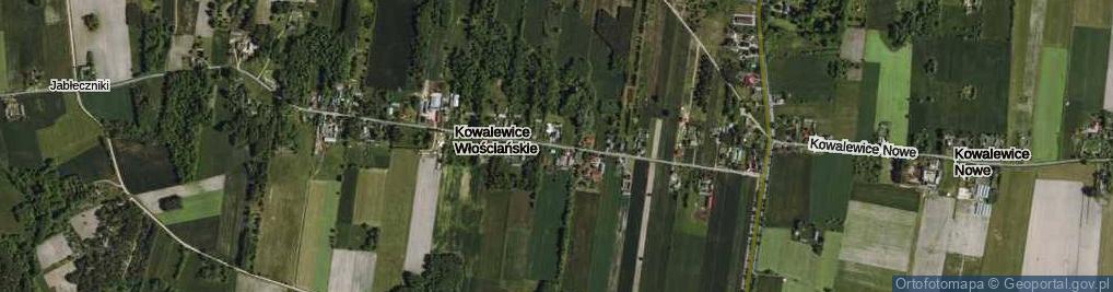 Zdjęcie satelitarne Kowalewice Włościańskie ul.